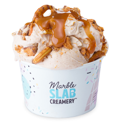 Salted caramel pretzel